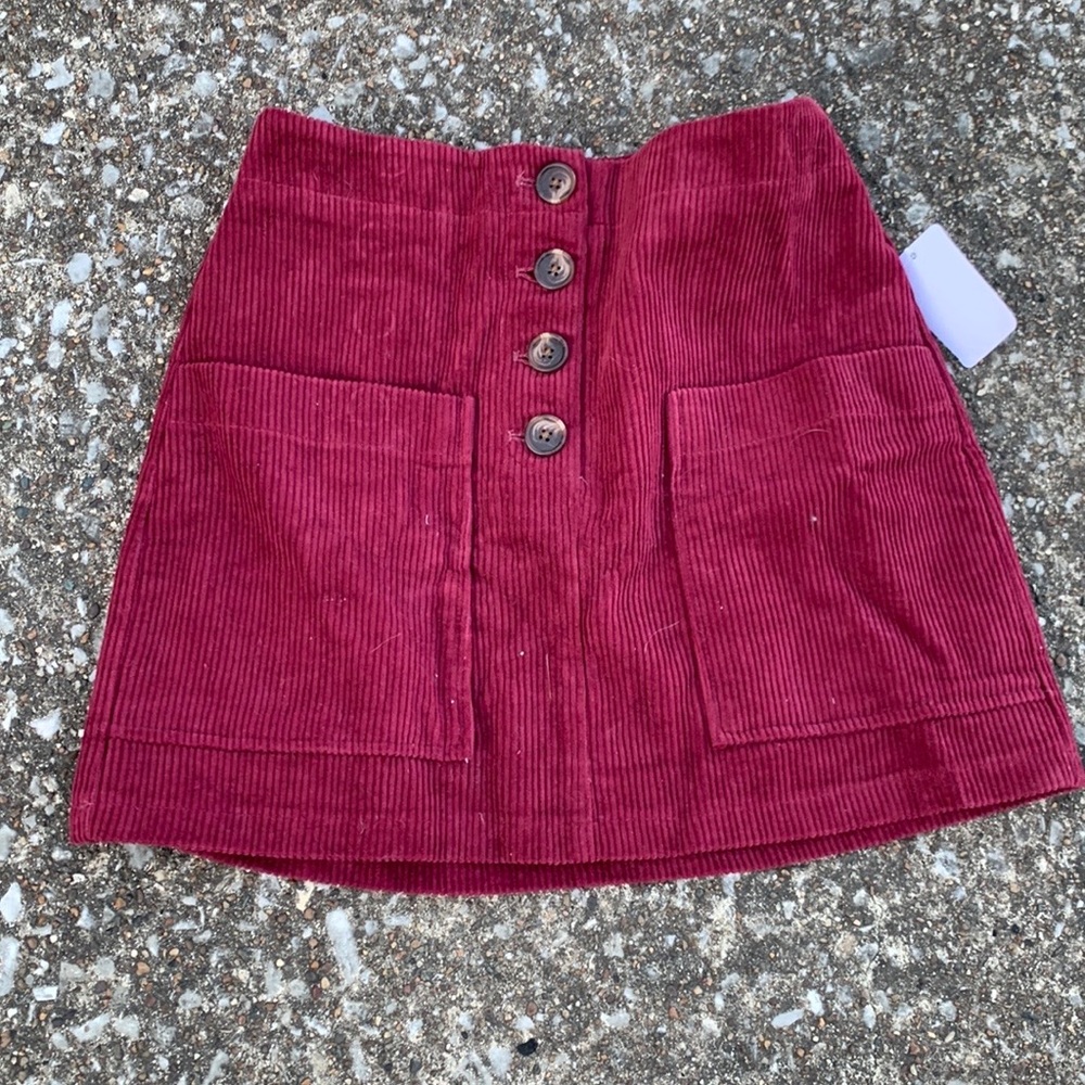 Pink Lily Corduroy skirt